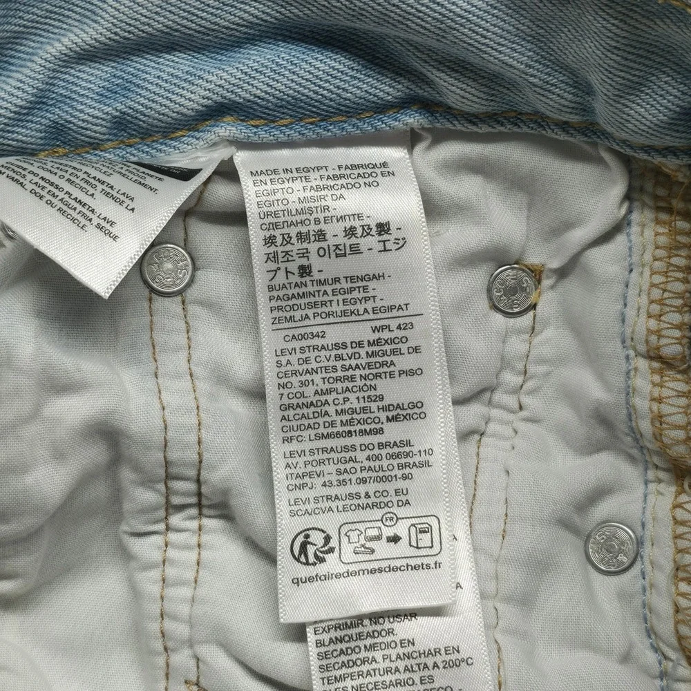 Levi's 501 Buttonfly Men's Denim Light Wash Jean Shorts Size 26 (26X6)